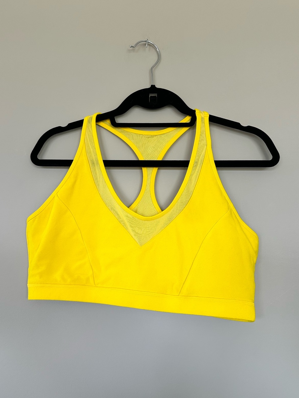 MPG Women's Yellow V-Neck Sports Bra